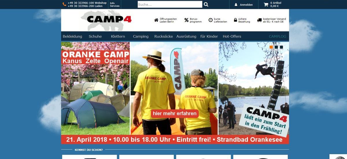 Haben wir ein Produkt im Webshop, ist es auch im Laden vorrätig.