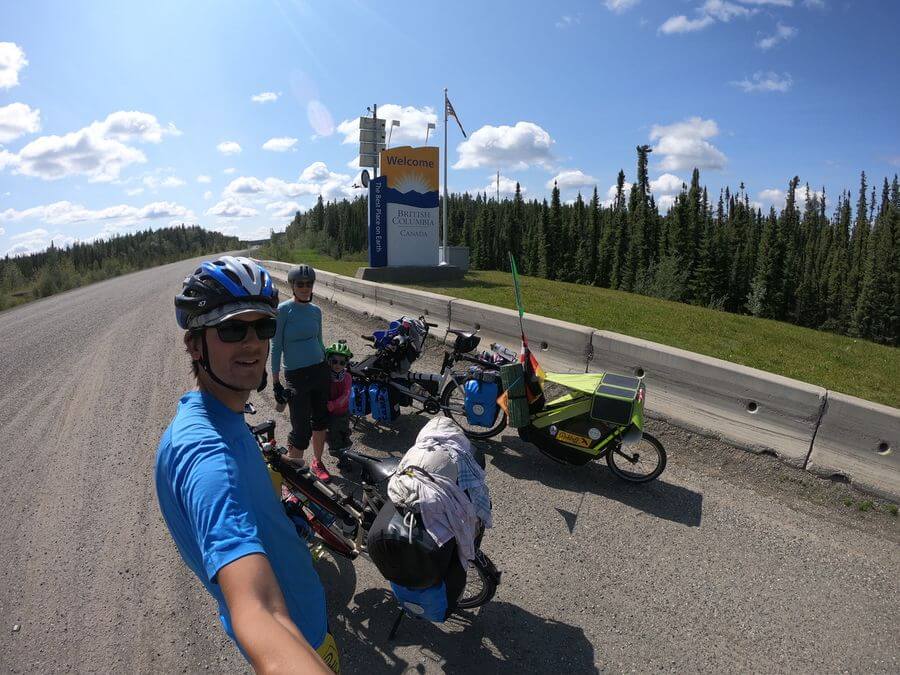 Fahrrad Familie Outdoor - angekommen in British Columbia Fahrrad Familie Outdoor - angekommen in British Columbia