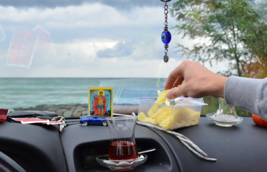 Türkisches Frühstück mit Meerblick.