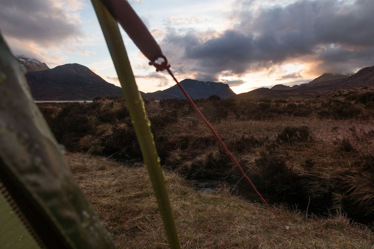 Cape Wrath Trail: Abendstimmung am Lochan Fada Abendstimmung am Lochan Fada