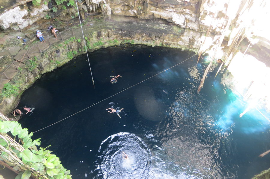 Per Liane zur Cenote