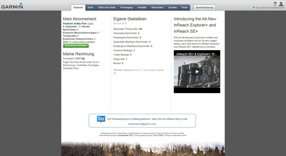 Im Garmin-Portal lassen sich sämtliche Einstellungen vornehmen. Im Garmin-Portal lassen sich sämtliche Einstellungen vornehmen.