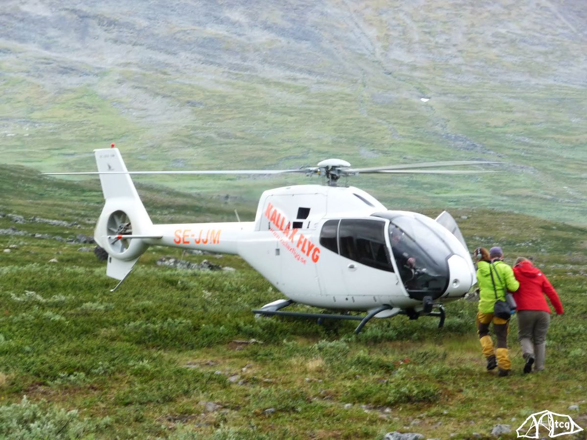 Der Heli kam am nächsten Morgen, für meine Teilnehmerin war die Tour vorbei. Der Heli kam am nächsten Morgen, für meine Teilnehmerin war die Tour vorbei.