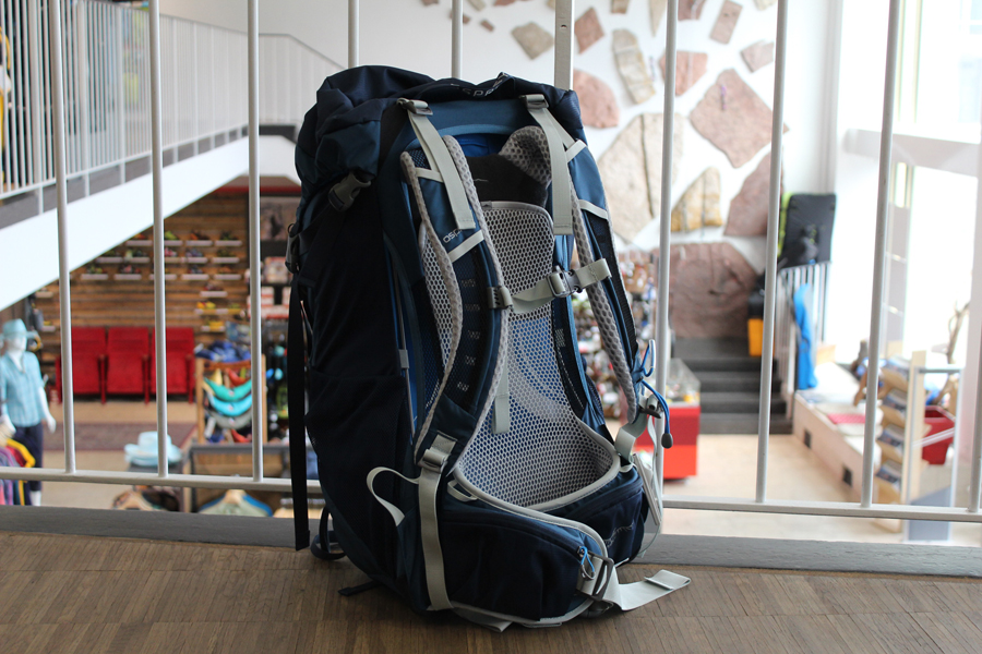 Osprey Stratos 36 - Rückennetz für bessere Belüftung