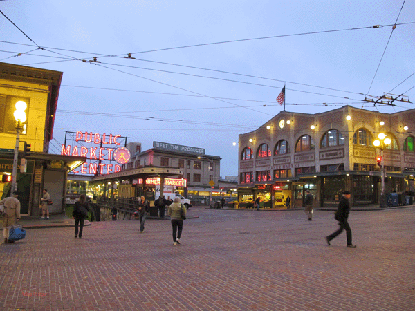 Der Pike Place Market in Seattle - am frühen Morgen. Alle Fotos: Philipp
