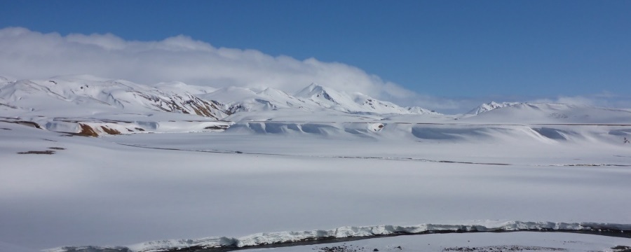 Verschneite Berge