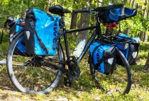 Fahrradtaschen: hinten Back-Roller, vorne Sport-Roller