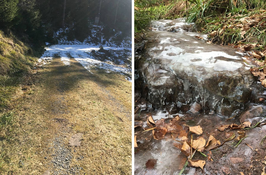 Sommer- oder Wintertour? Im März im Schwarzwald ist es beides.