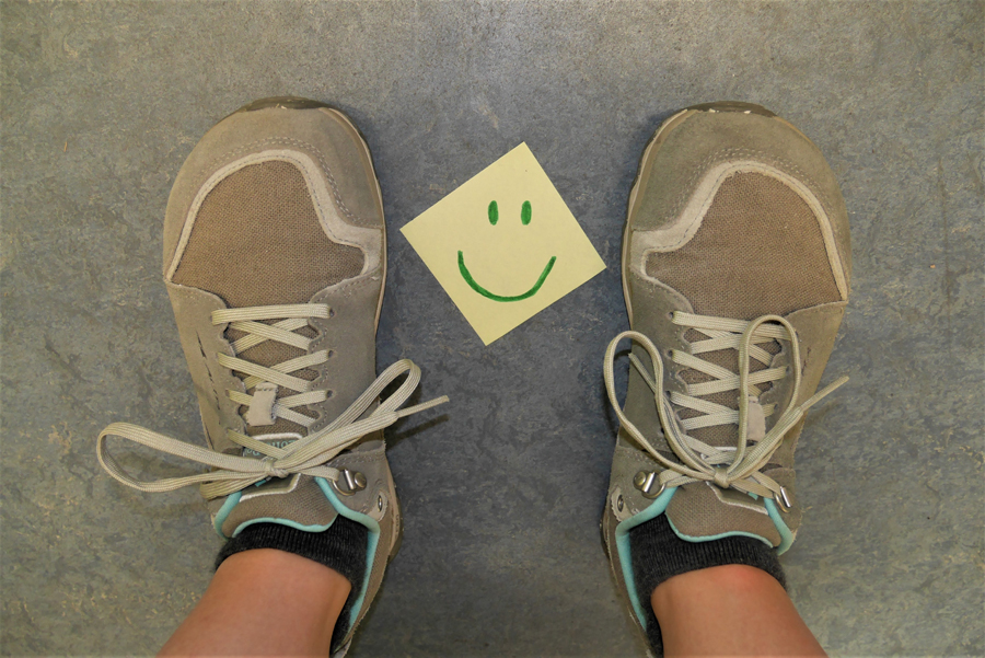 Glueckliche Fuesse Smiley