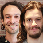 Micha und Sebastian