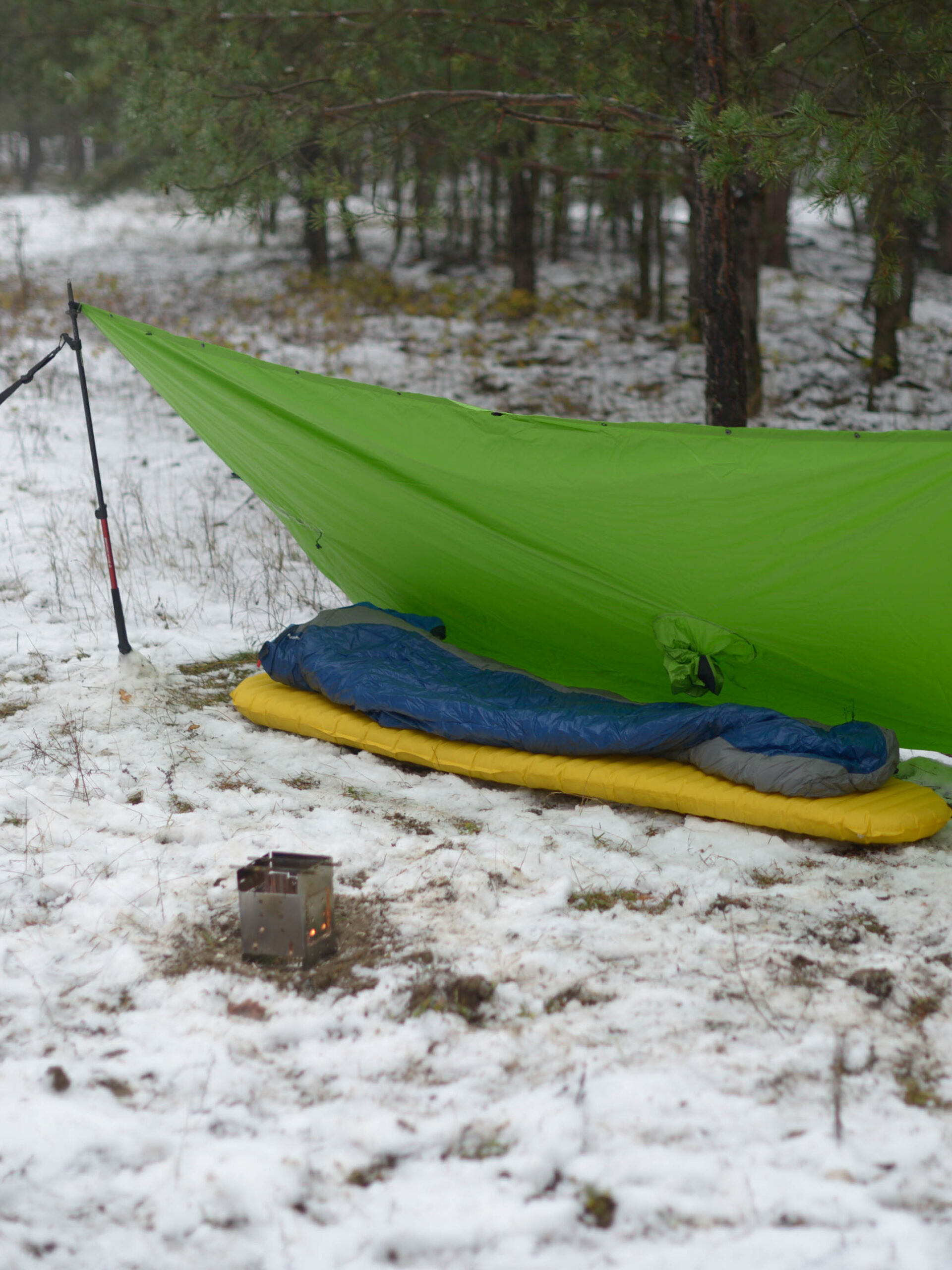 oze3 Overnighter im Winter in Brandenburg