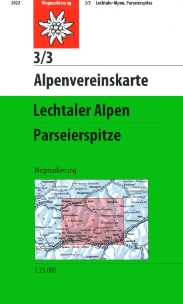 AV Karte 3/3 - Lechtaler Alpen, Parseierspitze