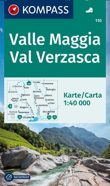 Wanderkarte Valle Maggia - Val Verzasca