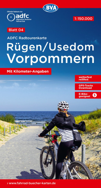 Rügen / Usedom / Vorpommern Fahrradkarte