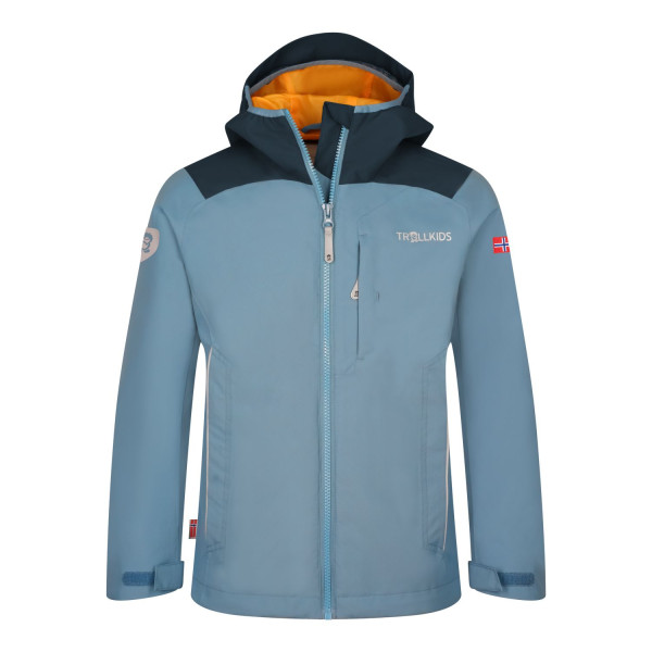 Kids Bergen Jacket - Blue/Black/Mango