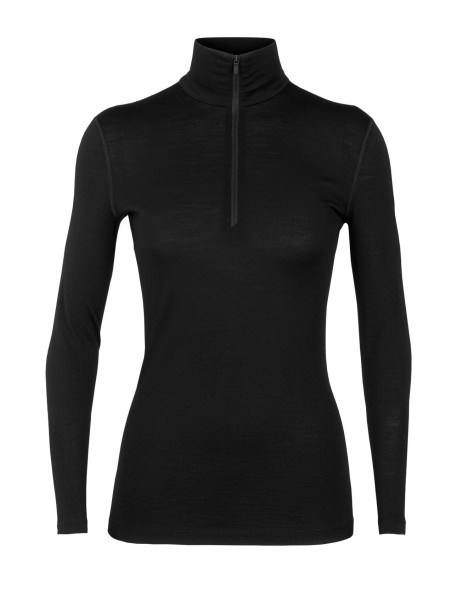 200 Oasis LS Half Zip W Black