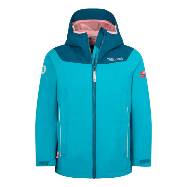 Girls Bergen Jacket - Haze/Blue/Peach