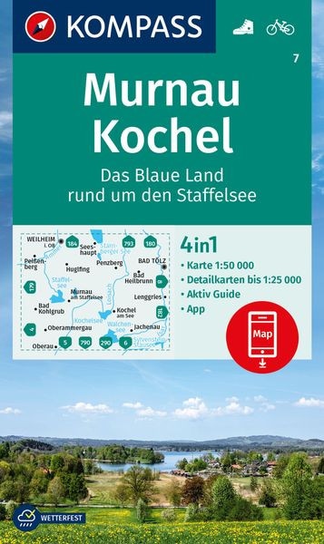 Wanderkarte Murnau - Kochel