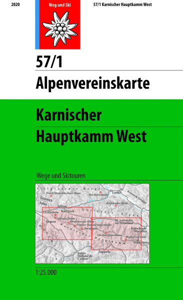 AV Karte 57/1 - Karnischer Hauptkamm, West