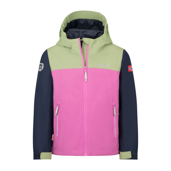 Kids Telemark Jacket - Green/Pink/Navy