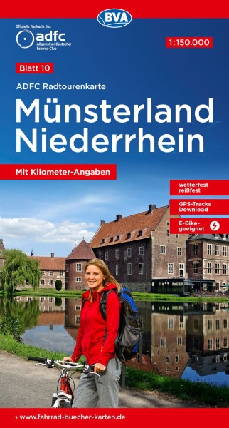 Münsterland / Niederrhein Fahrradkarte