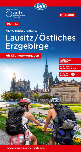 Lausitz / Östliches Erzgebirge Fahrradkarte