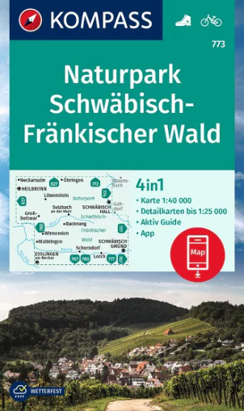 Wanderkarte 773 Naturpark Schwäbisch Fränkischer Wald