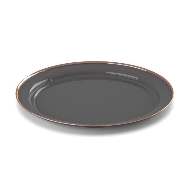 Mesa Emaille Teller flach shadow