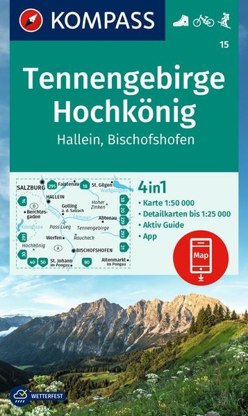Wanderkarte Tennengebirge, Hochkönig