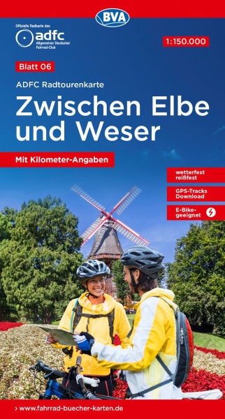 Zwischen Elbe und Weser Fahrradkarte
