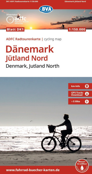 ADFC-Radtourenkarte Dänemark/Jütland Nord 1:150.000