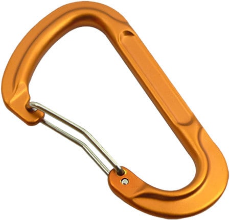 Karabiner D-Form mit Drahtbügel