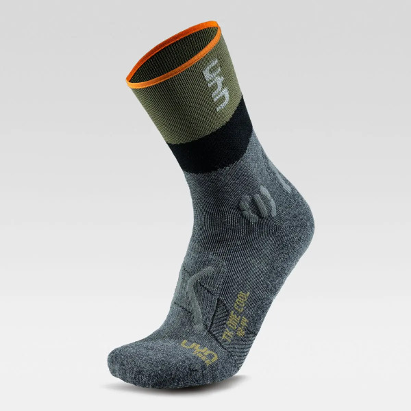 Herren Trekking One Cool Socken - Anthracite/Green