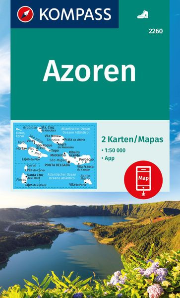 Wanderkarte Azoren