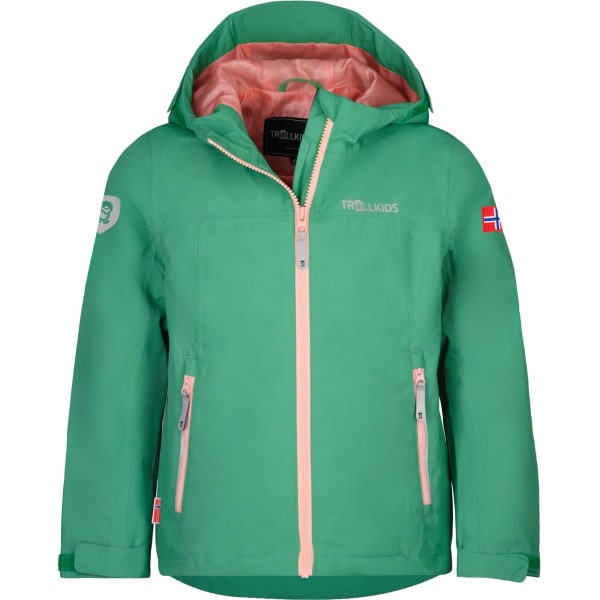 Kids Telemark JKT Leaf Green/Dahlia