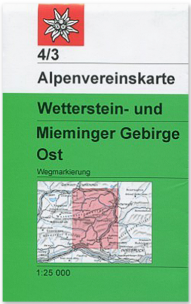 AV-Karte 04/3 - Wetterstein-Mieminger Gebirge, Ost