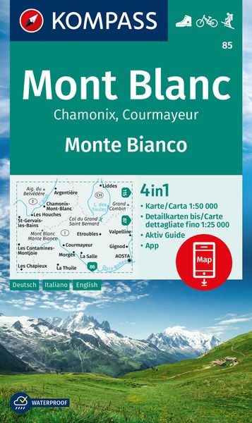 Wanderkarte Mont Blanc