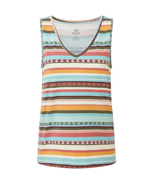 Neha V Neck Tank W Evergreen Indreni