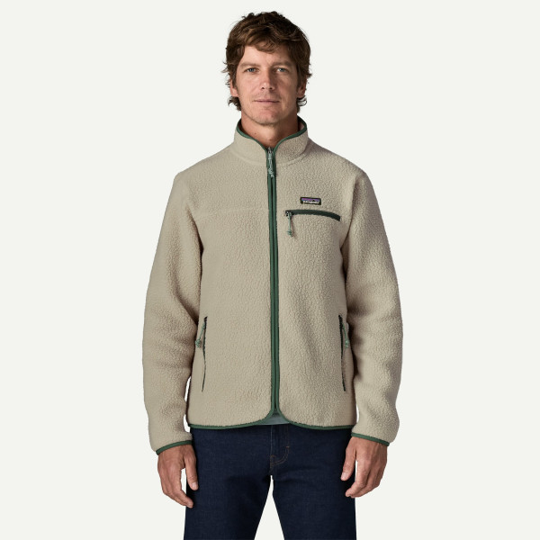 Retro Pile Jacket Pelican Canopy Green
