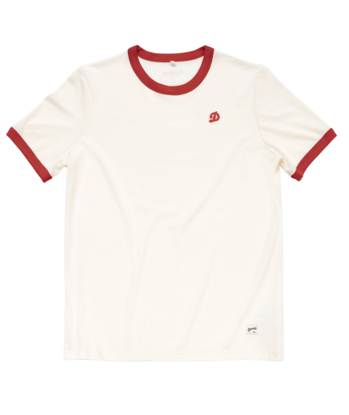 Archive Ringer Tee White/Chilli