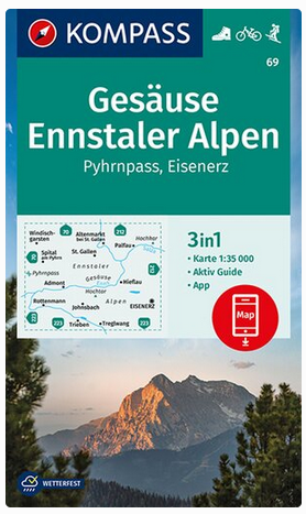 Wanderkarte 69 - Gesäuse, Ennstaler Alpen