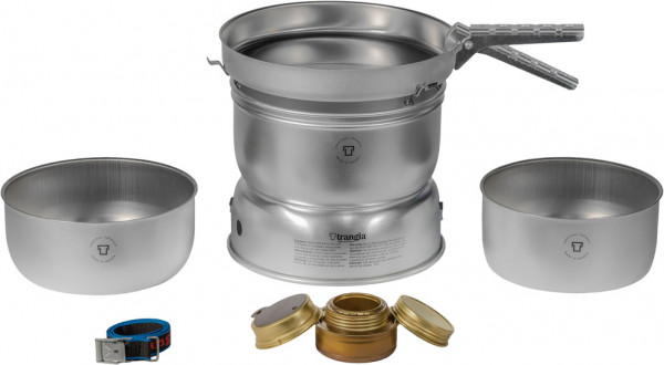 25-21 Sturmkocher-Set mit Duossaltöpfen - Groß UL Spiritus