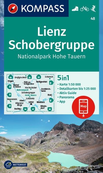 Wanderkarte Lienz, Schobergruppe, NP Hohe Tauern