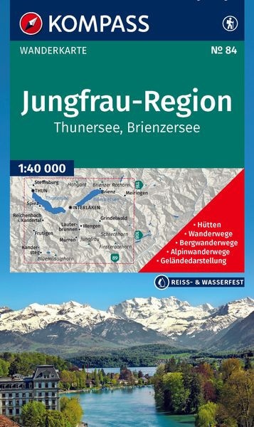 Wanderkarte Jungfrau-Region