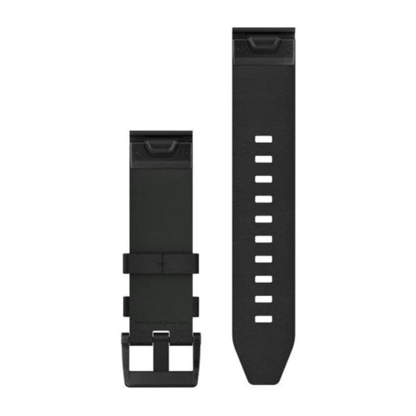 22MM Quickfit Armband Leder - Schwarz