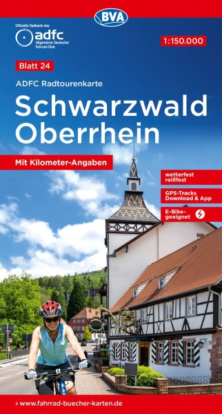Schwarzwald / Oberrhein Fahrradkarte