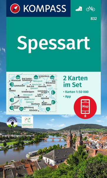 Wanderkarte 832 - Spessart