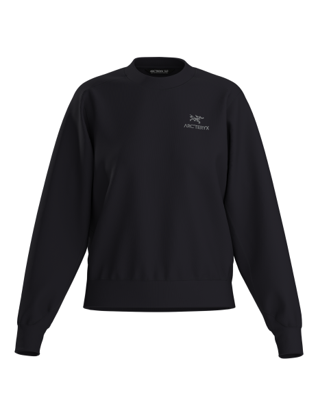 Emblem Fleece Crew W Black