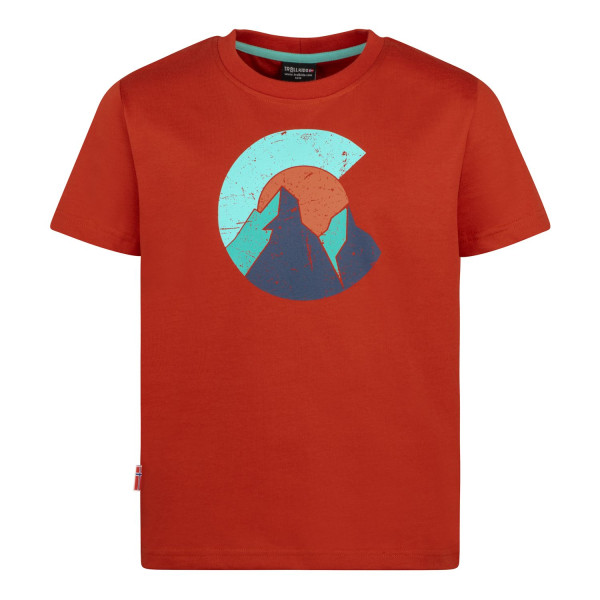 Kids Halsafjord T-Red Clay