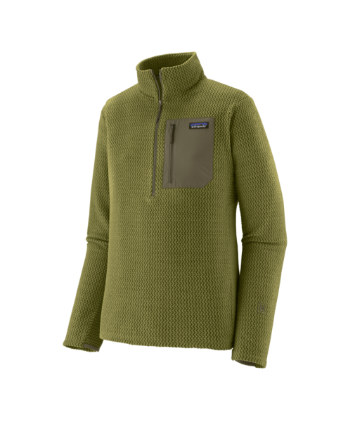 R1 Air Zip Neck Caper Green